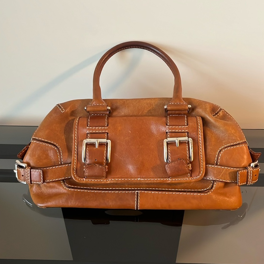MICHAEL Michael Kors Cognac Vintage Satchel